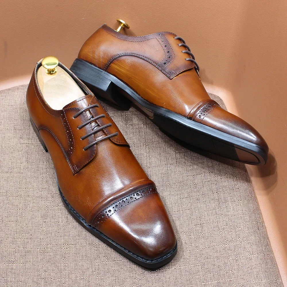 Robusto puntera Oxfords cuero  - Men'S Shoes Smart reseña y precio
