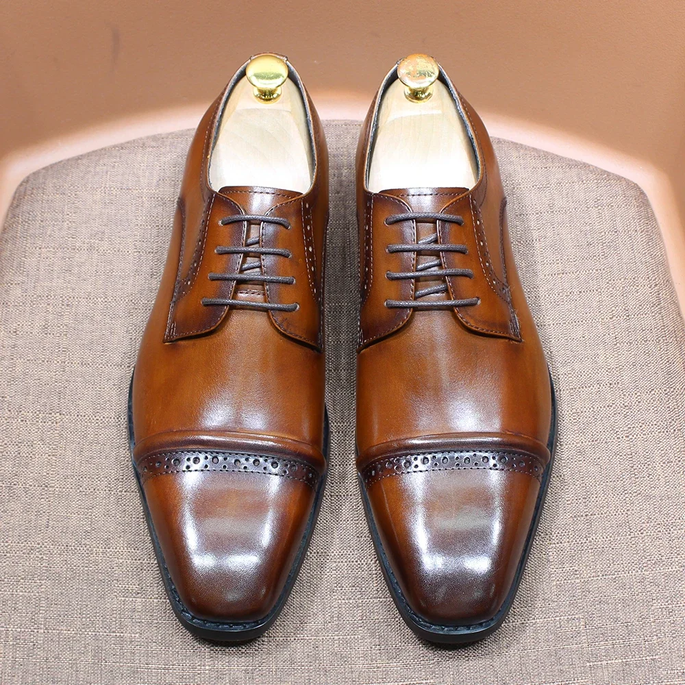Robusto puntera Oxfords cuero  - Men'S Shoes Smart reseña y precio