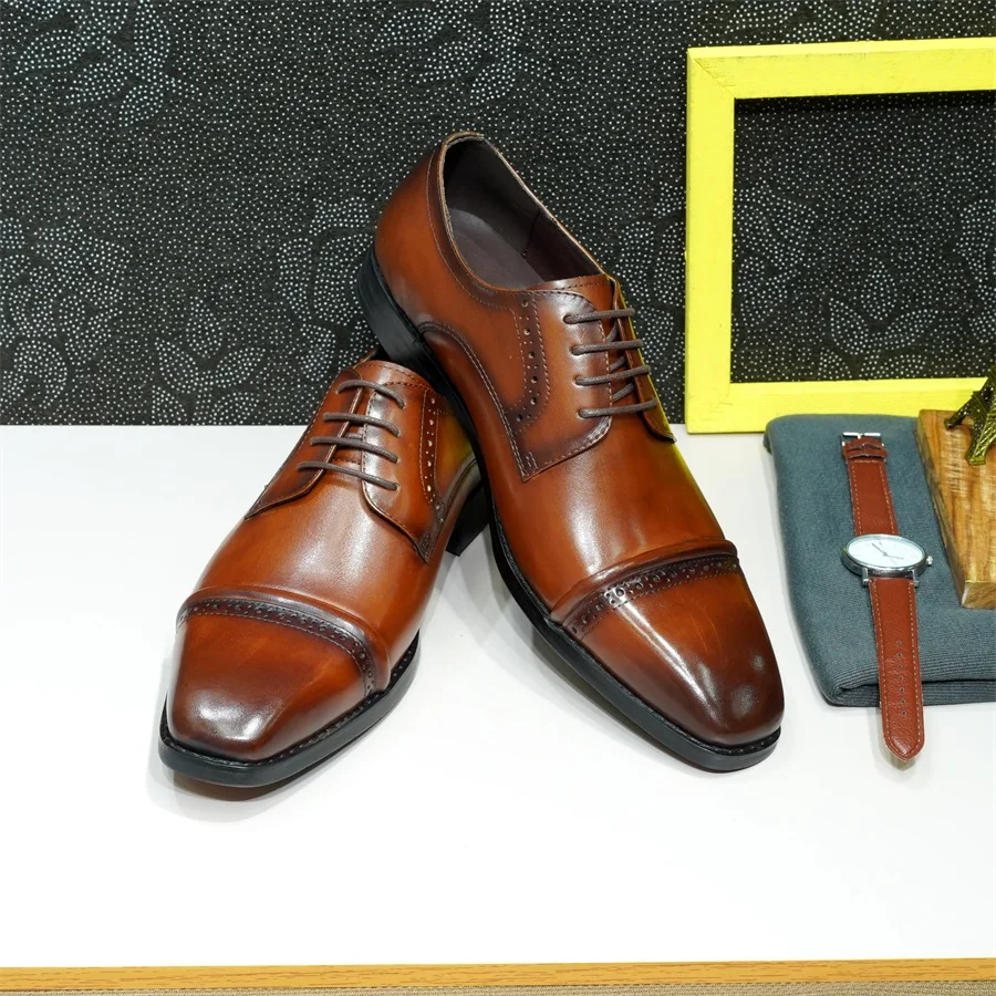 Robusto puntera Oxfords cuero  - Men'S Shoes Smart reseña y precio