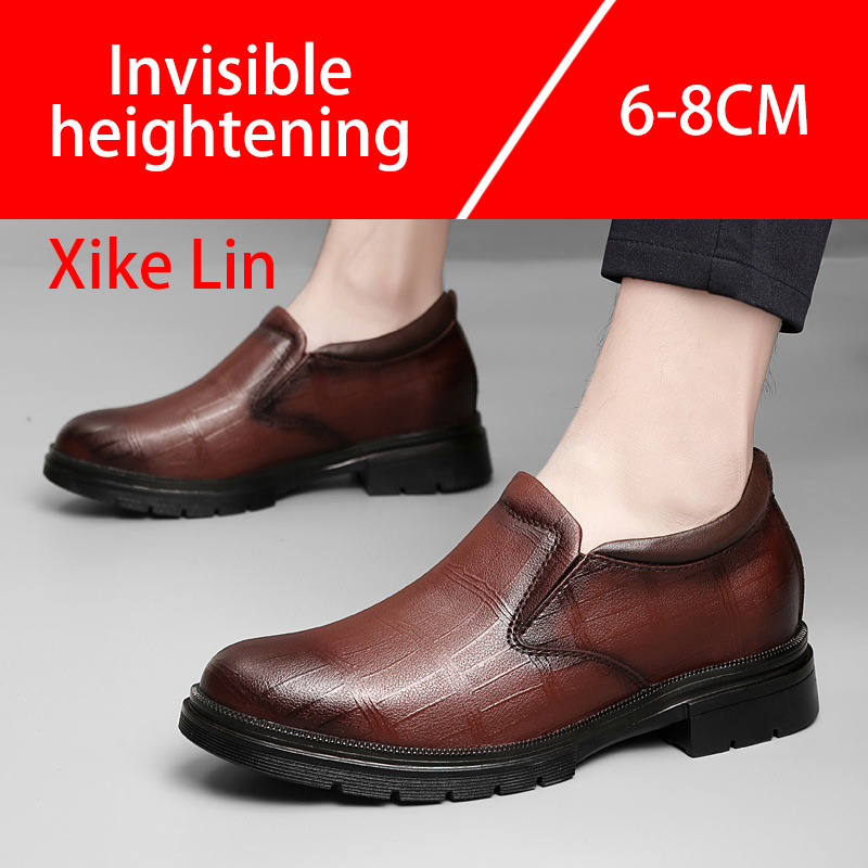 Zapatos informales de cuero pa - Men'S Shoes Increase Height reseña y precio