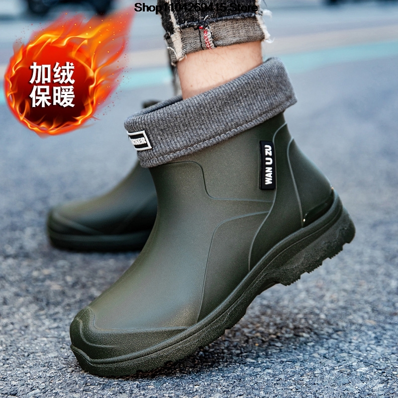 Nuevas botas de lluvia antides - Men'S Shoes Water Resistant reseña y precio