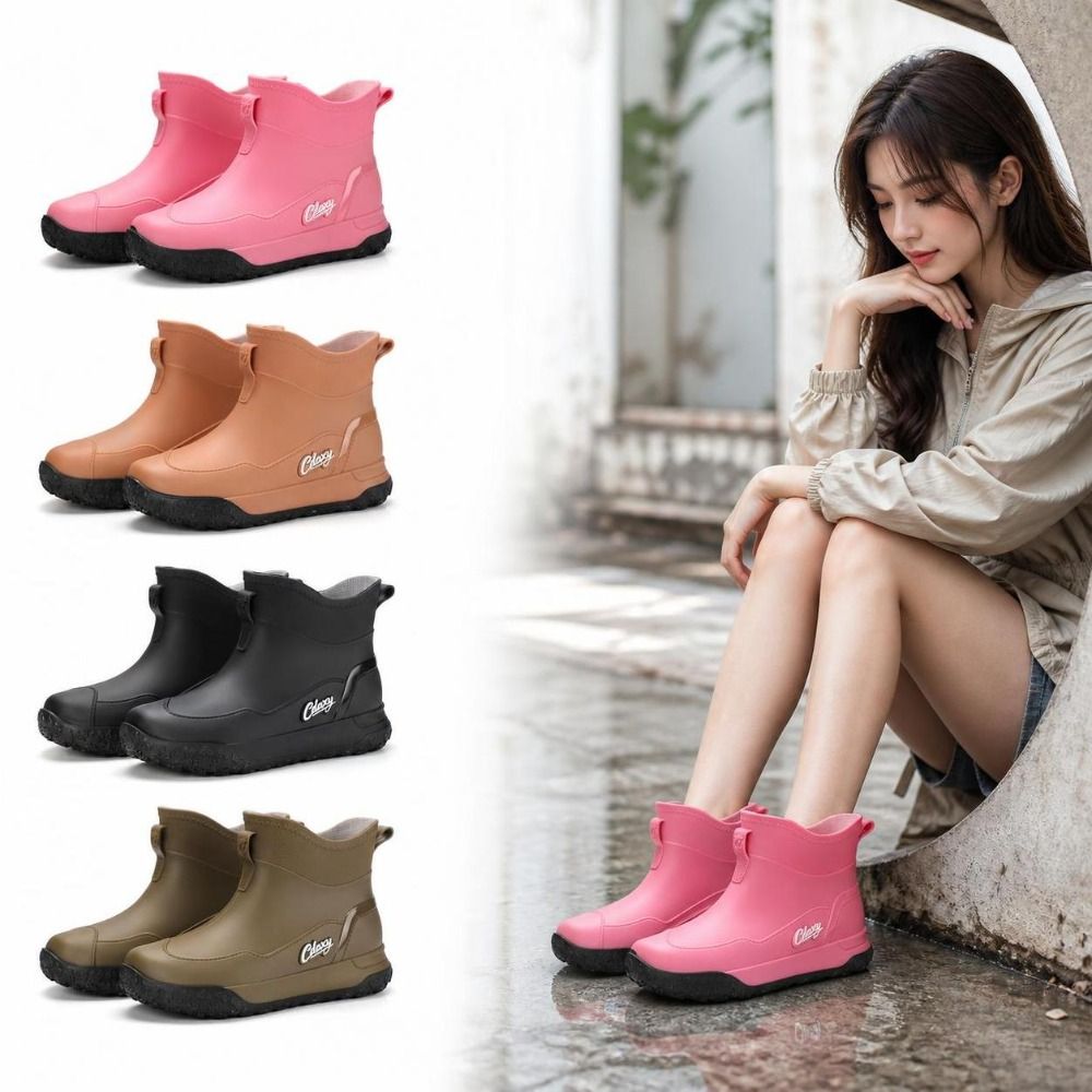 Botas de lluvia cortas, imperm - Men'S Shoes Water Resistant reseña y precio