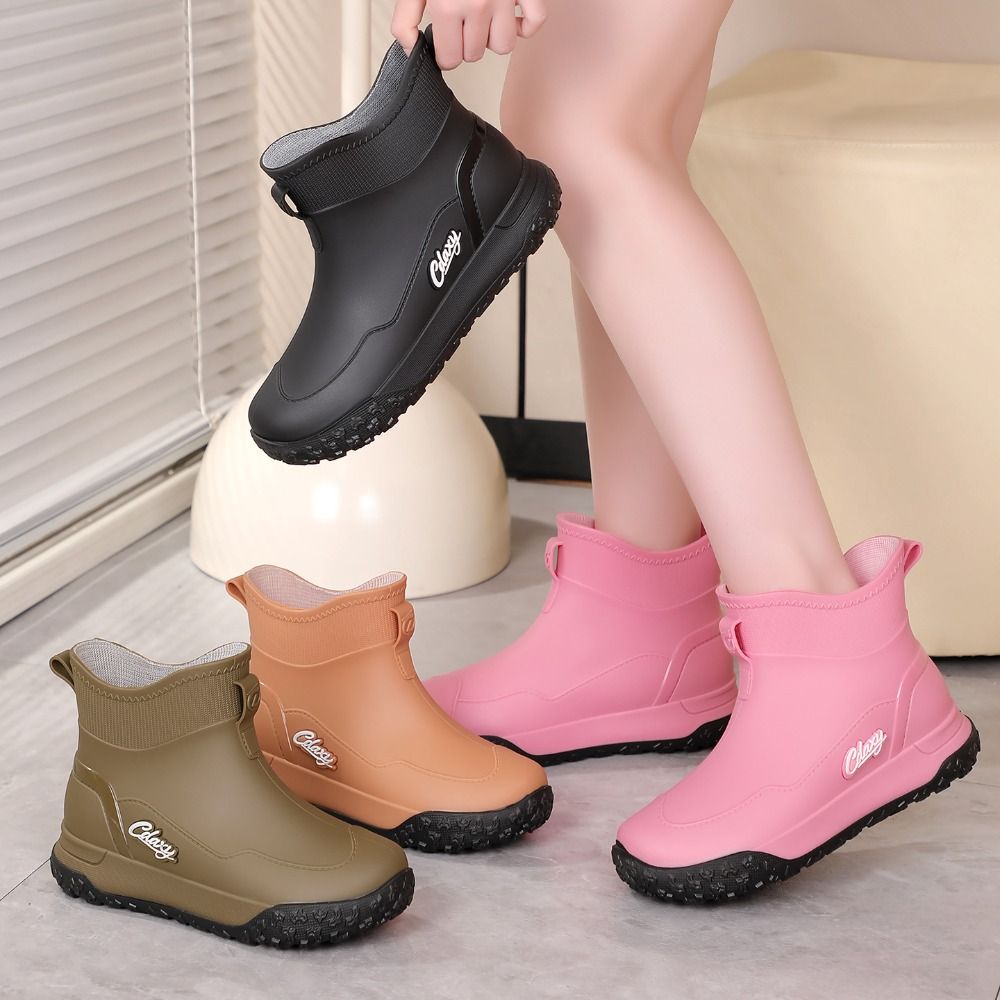 Botas de lluvia cortas, imperm - Men'S Shoes Water Resistant reseña y precio