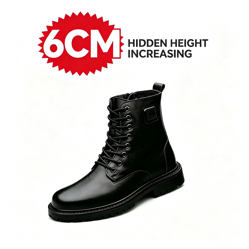 Botas de cuero para hombre con - Men'S Shoes Increase Height reseña y precio