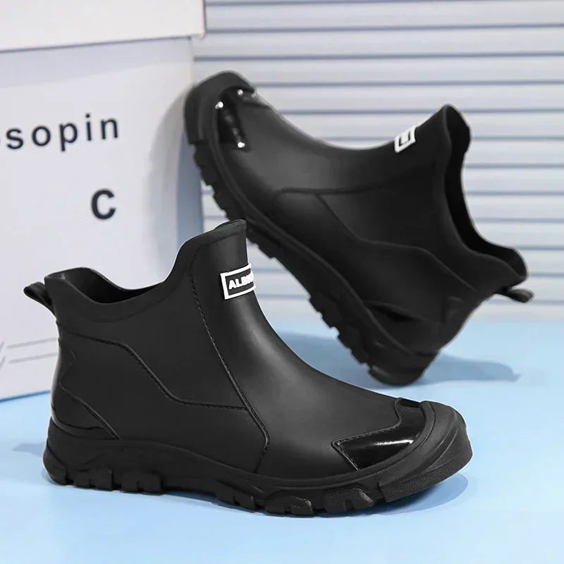 Botas de lluvia cortas para ho - Men'S Shoes Water Resistant reseña y precio